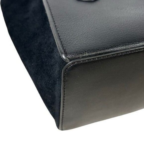 Michael Kors Kris Medium Pebbled Suede Leather Satchel Handbag Crossbody $358 - Picture 12 of 16